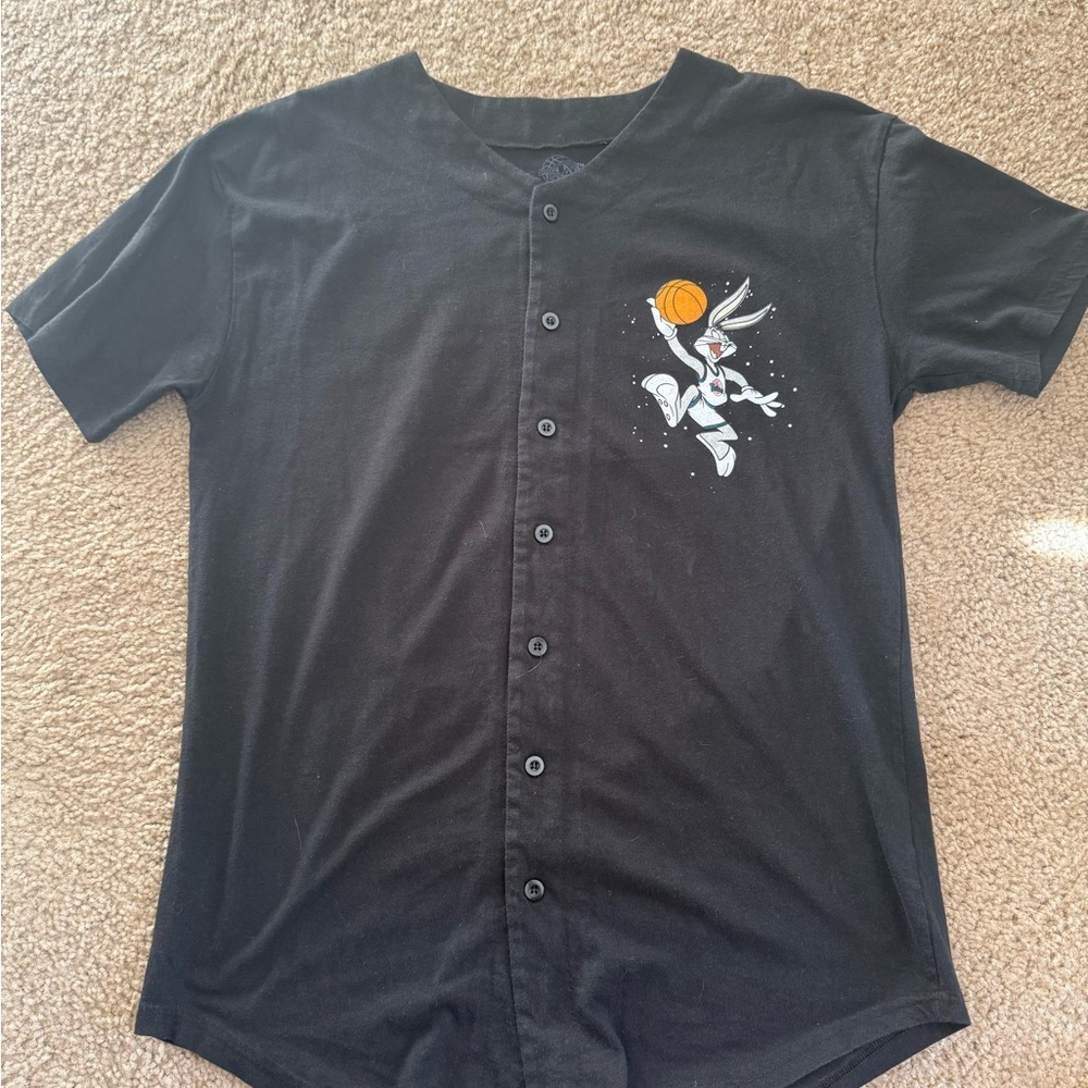 Looney Tunes Tune Squad Space Jam Button-Up Men’s Shirt